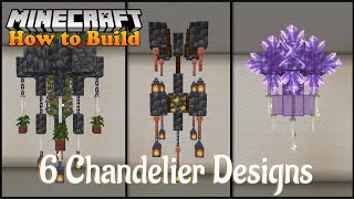 Minecraft 6 Interesting Chandelier Designs Tutorial Part 2 [upl. by Salli680]