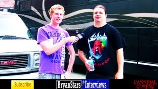 Cannibal Corpse Interview George quotCorpsegrinderquot Fisher 2012 [upl. by Nosrej]