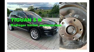 Radlager wechseln VW TIGUAN 4Motion Hinterachse  Wheel bearing exchange TIGUAN 4Motion rear axle [upl. by Ahsemrak275]