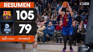 Barça  MoraBanc Andorra 10579 RESUMEN  Liga Endesa 202425 [upl. by Ellirpa454]