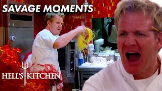 Gordon Ramsay Being Absolutely Savage  Hells Kitchen  Part One [upl. by Pettit430]