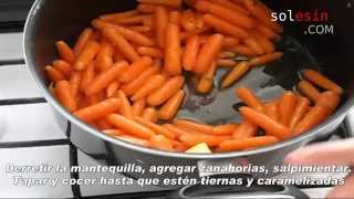 Zanahorias salteadas con mantequilla [upl. by Nonnah]