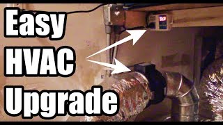 MORE HVAC POWER Improve Ducted HVAC With a Automatic Booster Fan [upl. by Ivad]