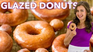 How To Make Glazed Donuts  Soft and Fluffy Donut Recipe [upl. by Dewie]