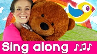 Sing Along  Teddy Bear Song  with lyrics  Starring Marty Moose [upl. by Nnylyram]