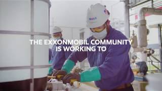 Supporting Frontline Workers With Hand Sanitizer  ExxonMobil [upl. by Vez]