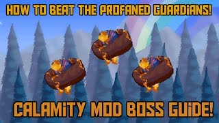 How to Beat the Profaned Guardians in Terraria Expert Mode Calamity Boss Guide [upl. by Coates]