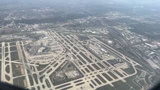 Ohare 4K Landing in Chicago [upl. by Alleuol]