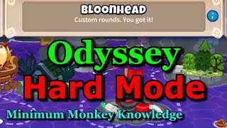 BTD6 Odyssey  Hard Mode Tutorial  Guide BloonHead [upl. by Akeylah]