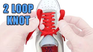 Two Loop Shoelace Knot – Professor Shoelace [upl. by Bautram]