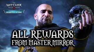 The Witcher 3 Wild Hunt  Hearts of Stone  All rewards from Master Mirror [upl. by Hassadah]