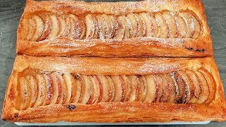 Quick amp Easy Puff Pastry Apple Tart [upl. by Oicangi]