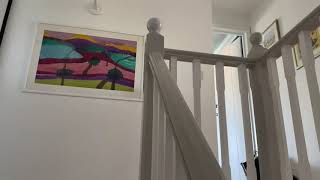 How to paint a wooden stair bannister rail [upl. by Rednaskela]