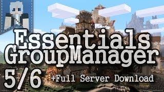 Essentials Groupmanager  Bukkit Server Plugin  56  German  HD [upl. by Annaesor]