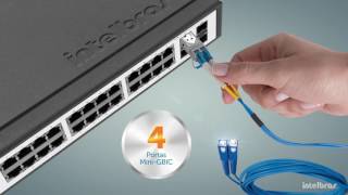 Switch Gerenciável 24 Portas SG 2404 PoE Intelbras [upl. by Enneiviv]