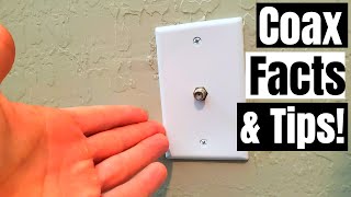 COAX CABLE FACTS SAFETY amp DOS amp DONTS COAX OUTLET INSTALLATION  HOW TO [upl. by Thatch]