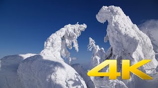 Zao Snow Monsters  Yamagata  蔵王の樹氷  4K Ultra HD [upl. by Pierson]