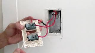 Como instalar un interruptor doble [upl. by Faludi]