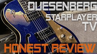 First Look amp Honest Review Duesenberg Starplayer TV  Blue Sparkle  UNBELIEVABLE GUITAR 55 [upl. by Harehs542]