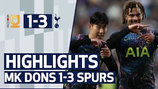 Heungmin Son Dele and Lucas Moura score in preseason win  Highlights  MK Dons 13 Spurs [upl. by Kussell333]