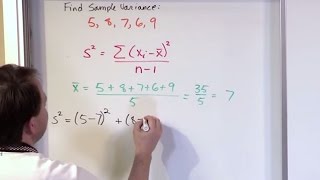 Lesson 15  Calculating Variance in Statistics [upl. by Eibrik]