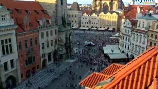 Live webcam from Prague  Time Lapse [upl. by Atalanti]