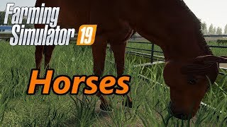 Farming Simulator 19 Tutorial  Horses [upl. by Rodmur279]