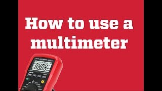 How to use a multimeter on 12V batteries [upl. by Hallette]