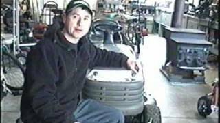 Briggs amp Stratton Fuel Pump Vacuum Tube Repair on Lawn Tractor [upl. by Nilkoorb449]