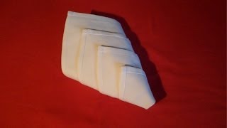 How To Fold Napkins  Diamond Fold Napkin Folding [upl. by Toiboid]