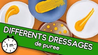 Différents dressages de purée  Astuce YouCook [upl. by Kala]