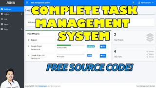 Complete Task Management System using PHPMySQL  Free Source Code Download [upl. by Calv921]