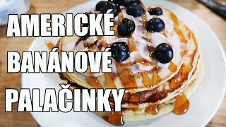 AMERICKÉ BANÁNOVÉ PALAČINKY BANÁNOVÉ LÍVANCE VIDEORECEPT RECEPTY KROK ZA KROKEM [upl. by Sucramd640]