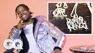 Lil Durk Shows Off His Insane Jewelry Collection  GQ [upl. by Analra451]