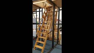 Sandringham Electric Folding Wooden Stairway  Loft Ladder [upl. by Jeramey]