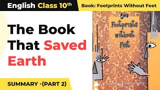 The Book That Saved Earth Summary Chapter 10  Class 10 English Chapter 10 [upl. by Jeane]