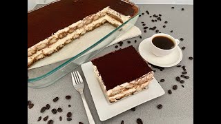 TIRAMISU RECIPE WITHOUT EGGS EASY TIRAMISU RECIPE [upl. by Idnahs386]