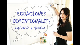 Física – ECUACIONES DIMENSIONALES explicación y ejemplos [upl. by Ihp]