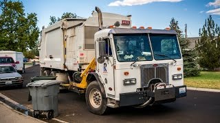 Garbage Trucks On Route In Action II [upl. by Clorinde]