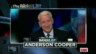 Anderson Cooper on RidicuList for 2nd giggle fit [upl. by Norahs]