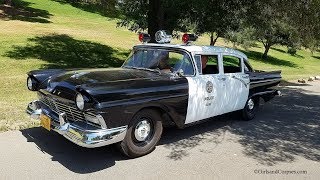 Historic 1957 Ford LAPD police cruiser [upl. by Eisse]