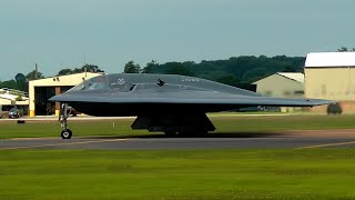 B2s Taxi amp Take Off From RAF Fairford [upl. by Clauddetta]