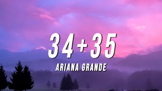 Ariana Grande  3435 TikTok Remix Lyrics [upl. by Yrreb]