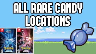 All Rare Candy Locations in Pokemon Brilliant Diamond amp Shining Pearl [upl. by Neehahs]