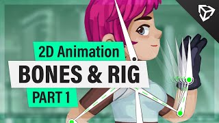 Unity 2D Animation 2020 – Bones amp Rig  Tutorial Part 1 [upl. by Eldwun487]