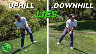 Top Tips to Hit Uphill and Downhill Lies on the Golf Course [upl. by Nosa456]