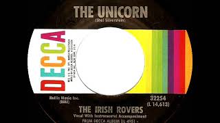 1968 HITS ARCHIVE The Unicorn  Irish Rovers mono 45 [upl. by Aleydis]