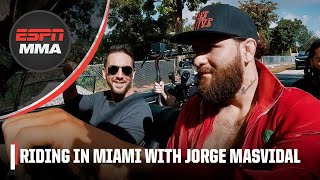 Riding with Jorge Masvidal Growing up in Miami and his motivation to succeed  ESPN MMA [upl. by Eiramlatsyrc]