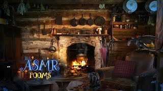 Hagrids Hut REMAKE  Harry Potter Inspired ASMR  Cozy fireplace Thunderstorm Fang and Dragon [upl. by Chappy]