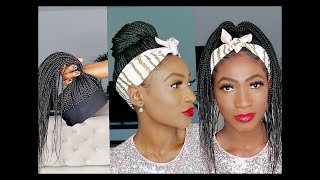 DIY  HOW TO MAKE A Headband boxbraid Wig [upl. by Nnylamme]